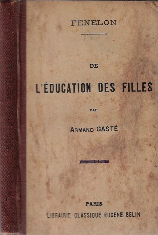 De l'éducation des filles - copertina