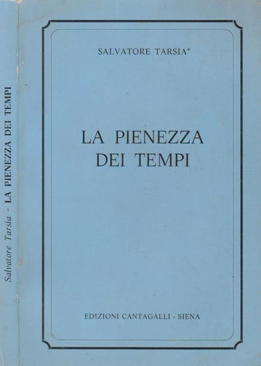 La pienezza dei tempi - copertina