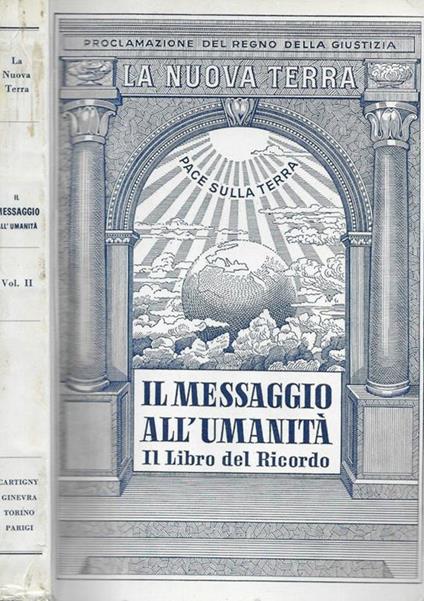 Il messaggio all'umanità - copertina
