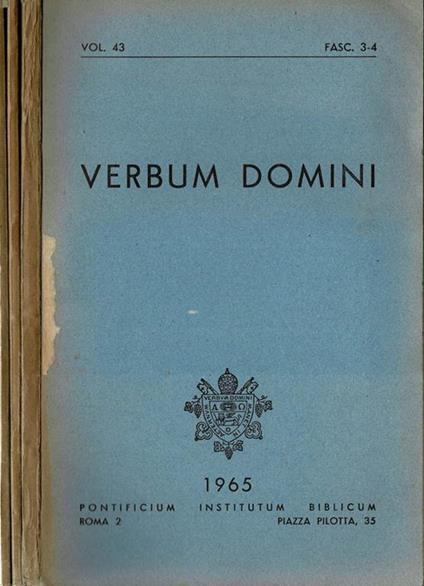 Verbum Domini - copertina