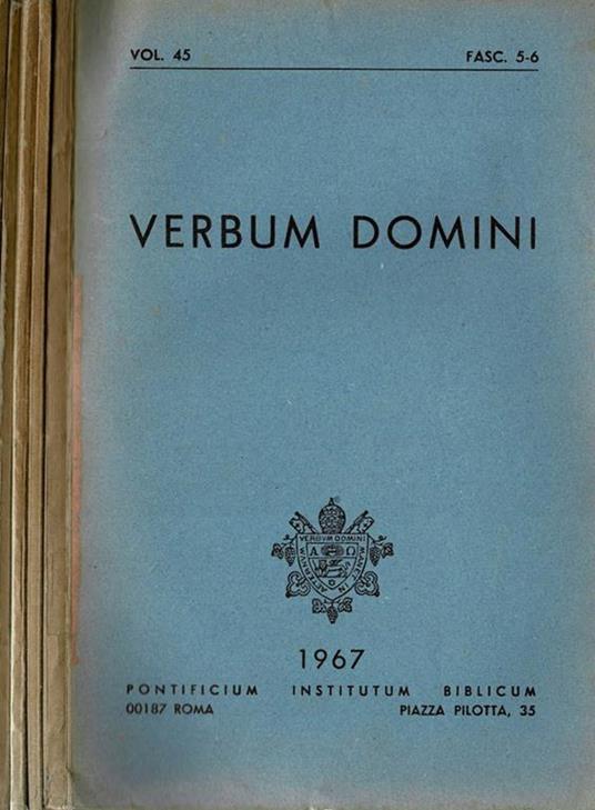 Verbum Domini - copertina