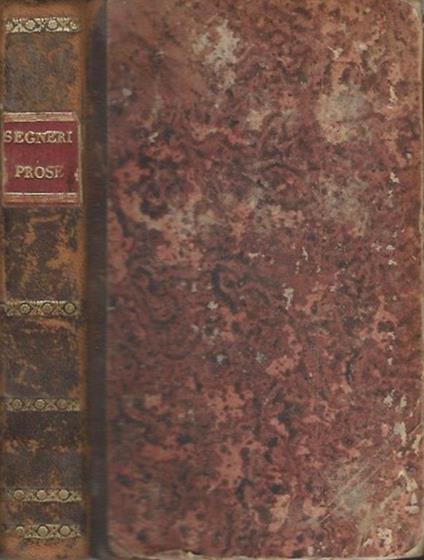 Prose scelte - Paolo Segneri - copertina