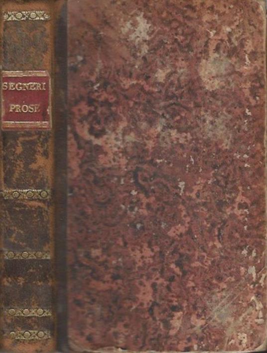 Prose scelte - Paolo Segneri - copertina