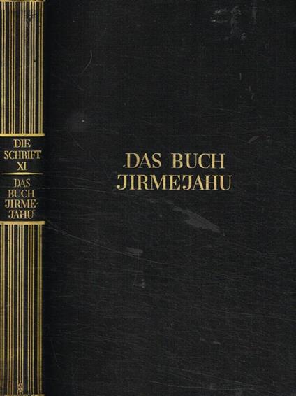 Das Buch Jirmejahu - Martin Buber - copertina