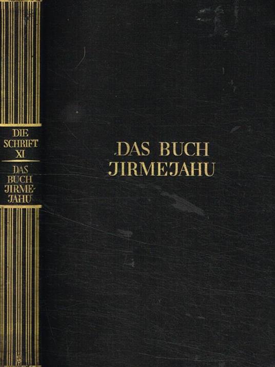 Das Buch Jirmejahu - Martin Buber - copertina