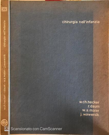 Chirurgia nell'infanzia - copertina