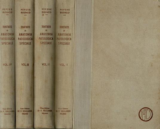 Trattato di Anatomia Speciale - copertina