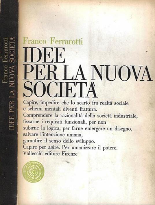 Idee per la nuova società - Franco Ferrarotti - copertina