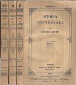 Storia Universale - Anno 1845 - Tomo V Parte I e II e III