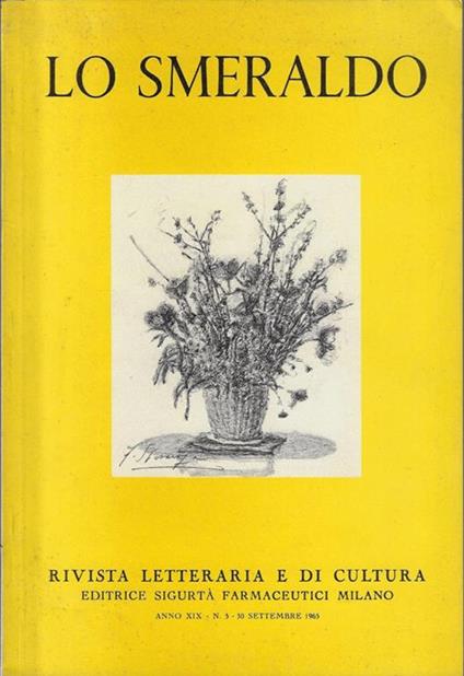Lo smeraldo anno XIX N. 5 - copertina