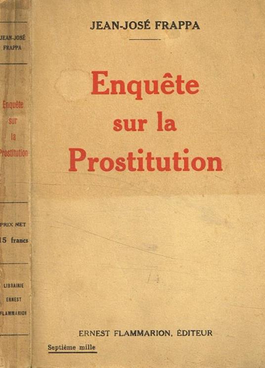 Enquete sur la prostitution - copertina