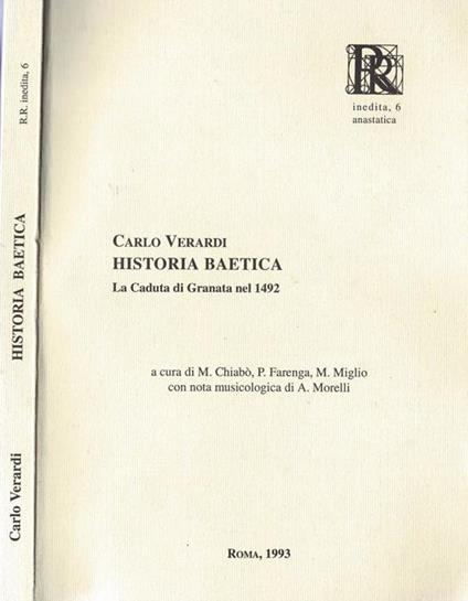 Historia Baetica - copertina