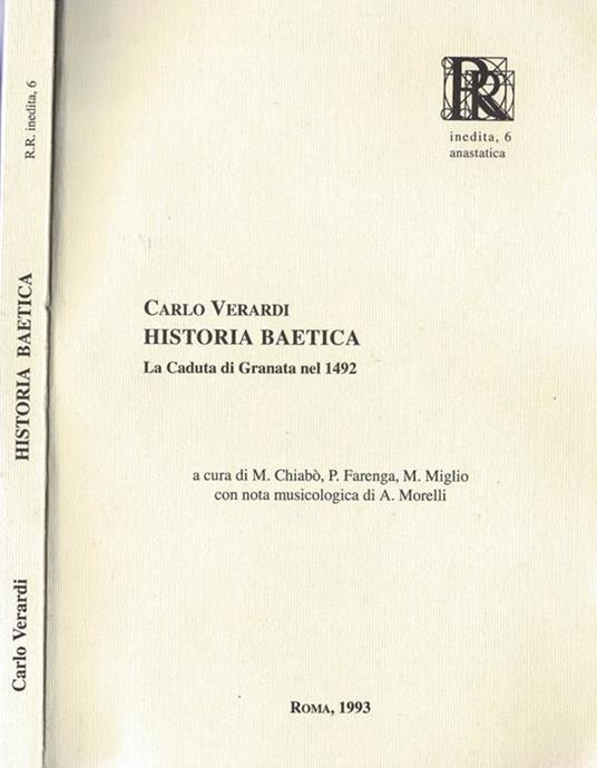 Historia Baetica - copertina