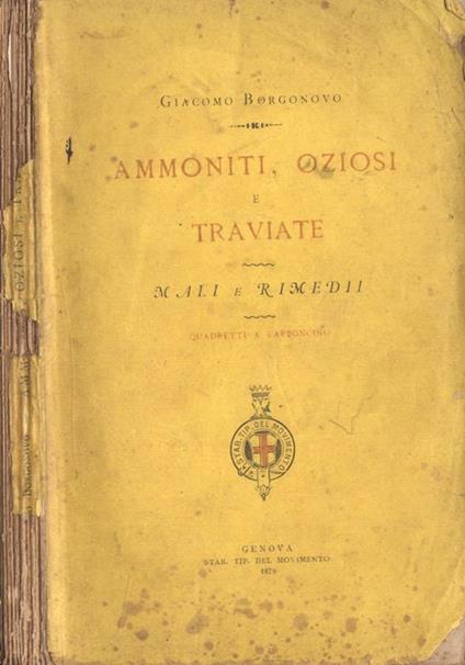 Ammoniti, oziosi e traviate - copertina