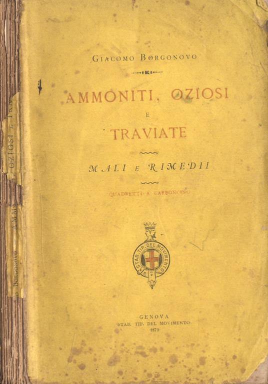 Ammoniti, oziosi e traviate - copertina