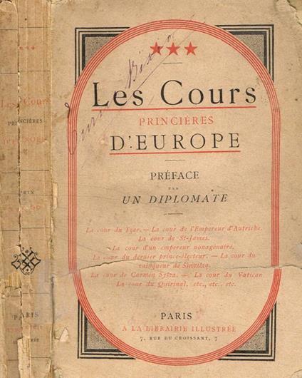 Les Cours princieres d'Europe - copertina