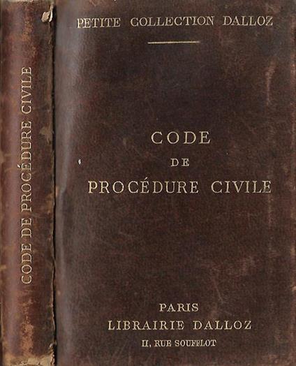 Code de procédure civile - copertina
