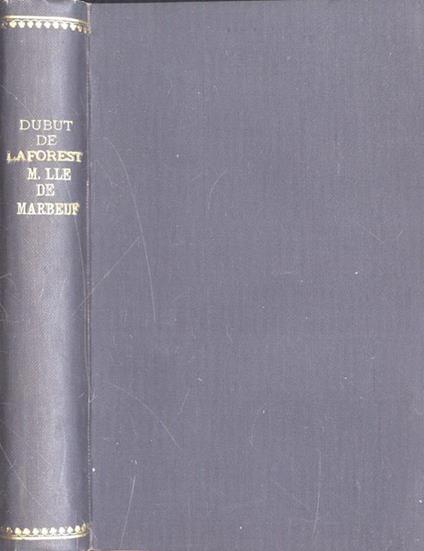 Medemoiselle de Marbeuf - copertina