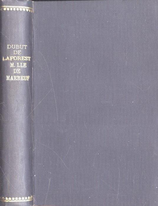 Medemoiselle de Marbeuf - copertina