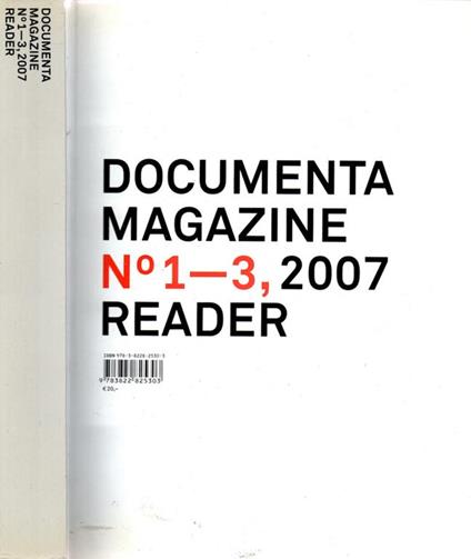 Documenta magazine n. 1 - 3, 2007 reader - copertina