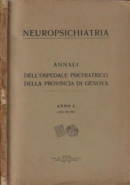 Neuropsichiatria - copertina
