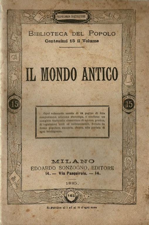 Il mondo antico - copertina