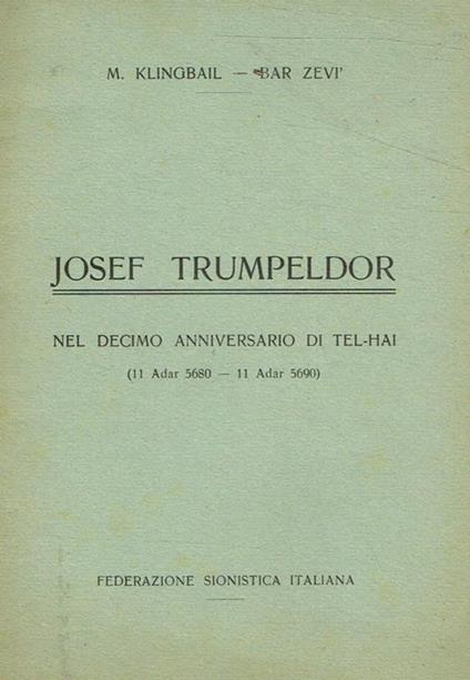 Josef Trumpeldor - copertina
