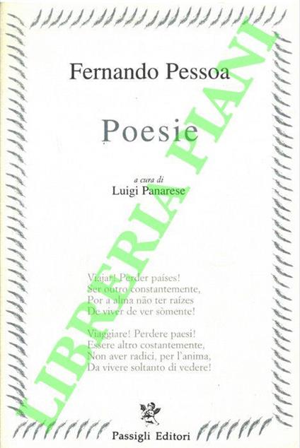 Poesie. A cura di Luigi Panarese - Fernando Pessoa - copertina