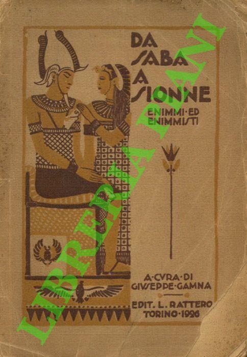 Da Saba a Sionne. Enimmi celebrandosi il Giubileo della rivista "La Corte di Salomone" auspice il gruppo enimmistico "Augusta Taurinorum" - Giuseppe Gambina - copertina