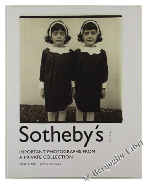 Important Photographs From a Private Collection - copertina
