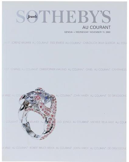 Au Courant : Jewels. Geneva, Wednesday, November 15, 2000 - copertina