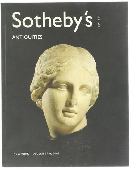 Antiquities: Egyptian, Classical, Egyptian & Western Asiatic Antiquities. New York, Tuesday, December 9, 2003 - copertina