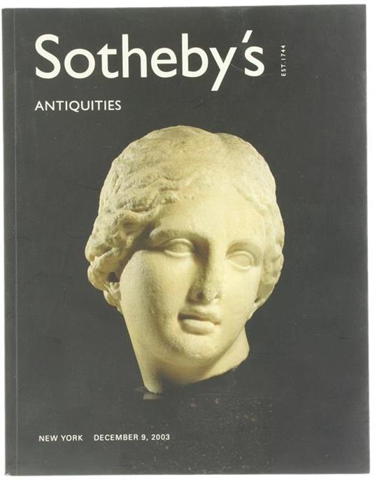 Antiquities: Egyptian, Classical, Egyptian & Western Asiatic Antiquities. New York, Tuesday, December 9, 2003 - copertina