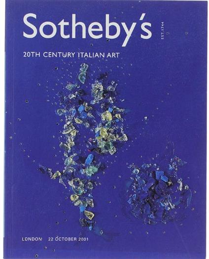 20th Century Italian Art. London, Monday, 22 October 2001 - copertina
