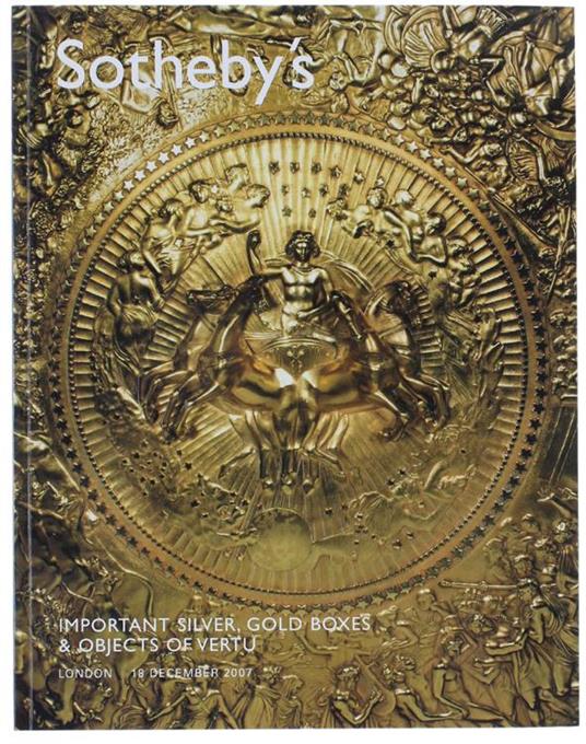 Important Silver, Gold Boxes & Objects Of Vertu. London, 18 December 2007 - copertina