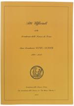 Atti Ufficiali Della Accademia Delle Scienze di Torino. Anni Accademici Ccxv-Ccxvii 1998-2000