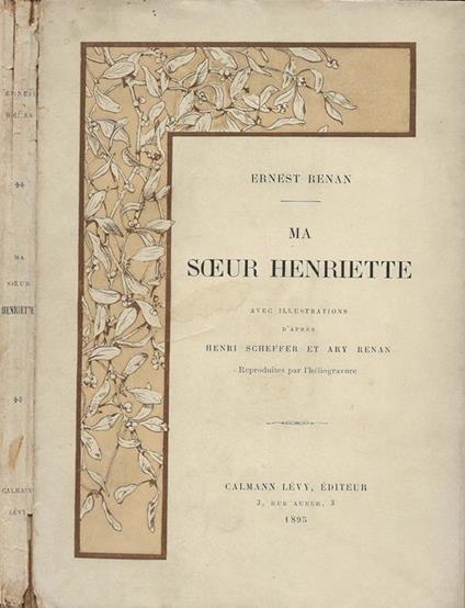 Ma soeur Henriette - copertina