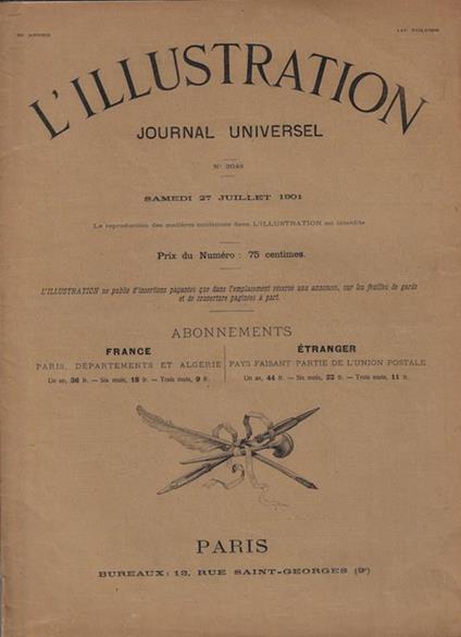 L' Illustration N°3025, 3048, Anno 59°. Journal universel - copertina