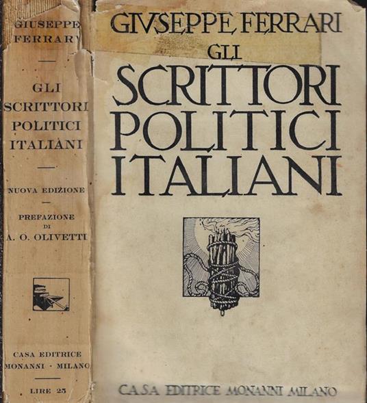 Gli scrittori politici italiani - copertina