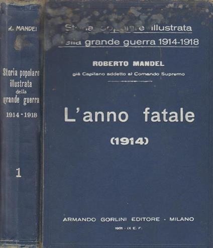 Storia popolare illustrata della grande guerra (1914 - 1918). Vol. 1 L'anno fatale - copertina