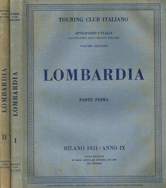 Lombardia parte I, parte II - copertina