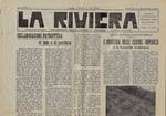 La riviera anno XIX N. 6. Settimanale della Liguria di ponente