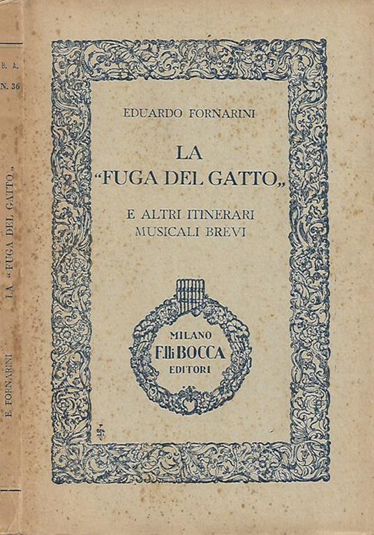 La "fuga del gatto". e altri itinerari musicali brevi - copertina
