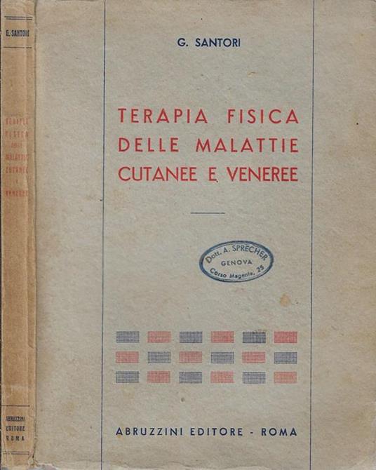 Terapia fisica della malattie cutanee e veneree - copertina