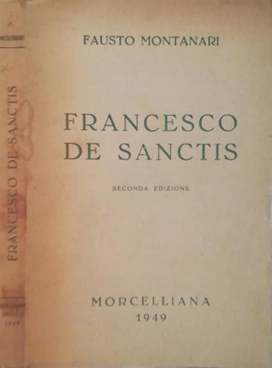Francesco De Sanctis - copertina