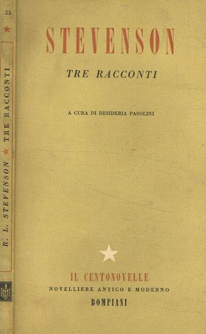 Tre racconti - copertina