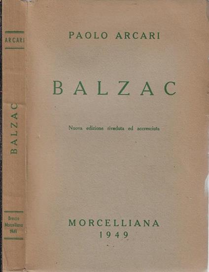 Balzac - copertina