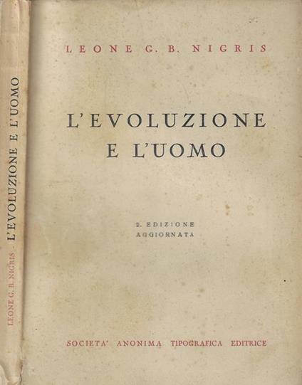 L' evoluzione e l'uomo - copertina