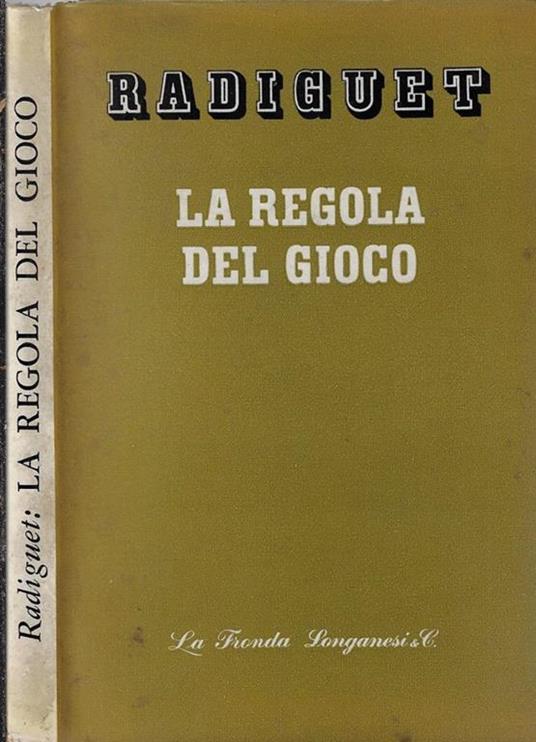 La regola del gioco - copertina