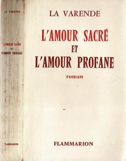 L' Amour Sacrè et L' Amour Profane - copertina